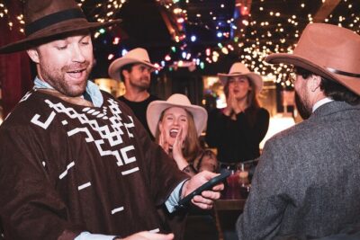 Cowboy Pub Crawl - CowboyHats, LineDancing, Trivia, Drinks, Bulls - Getting in costume: hats at Big Machine Brewery & Distillery