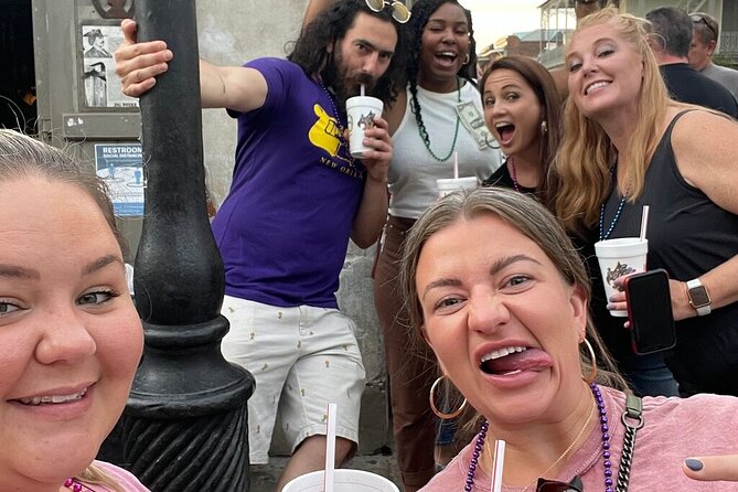 Ghost Tour and Haunted Pub Crawl Party with Free Shot - Andrew Jackson Hotel Stop: Cameras, Film, and French Quarter Backstreets