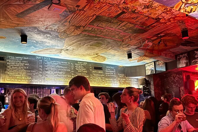 NYC Pub Crawl Tour - Entering the East Village-Lower East Side Night Map