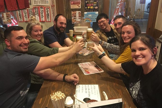Osaka Bar Hopping Night Walking Tour in Namba (3 bars, 6 tastes) - Food and drink: what “6 tastes” turns into in real life