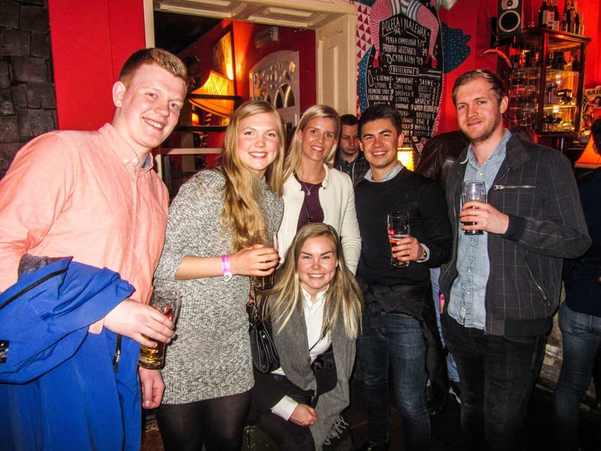 Poznan: Pub Crawl with Free Club Entry - Stop One: Discounts and Drinking Games in the First Bar