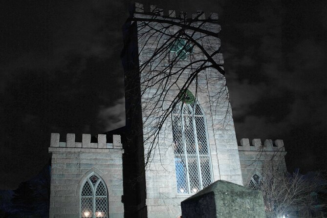 Salem Booze and Brews Haunted Pub Crawl by US Ghost Adventures - Stop 1 at 87 Washington St: broken-glass tales and a bar with a mood
